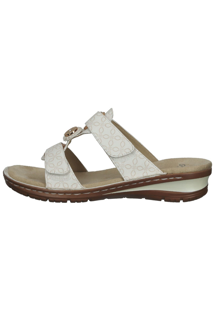 ara Pantoletten Lederimitat Sand