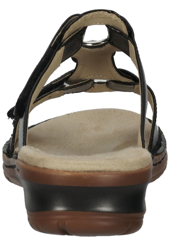 ara Pantoletten Lederimitat Schwarz