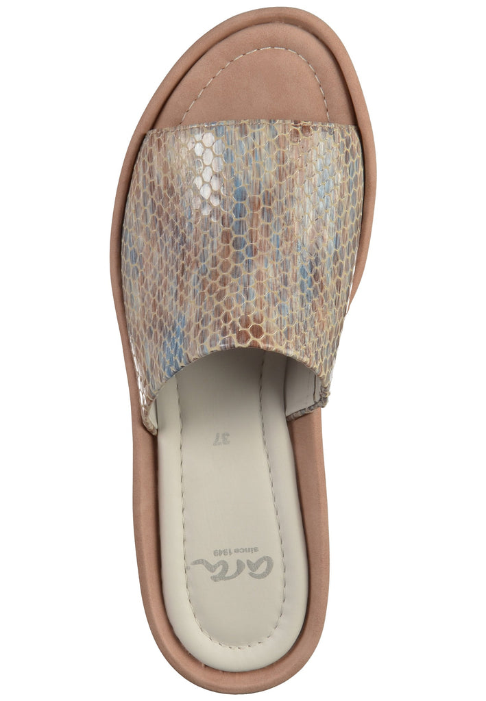 ara Pantoletten Lederimitat Taupe