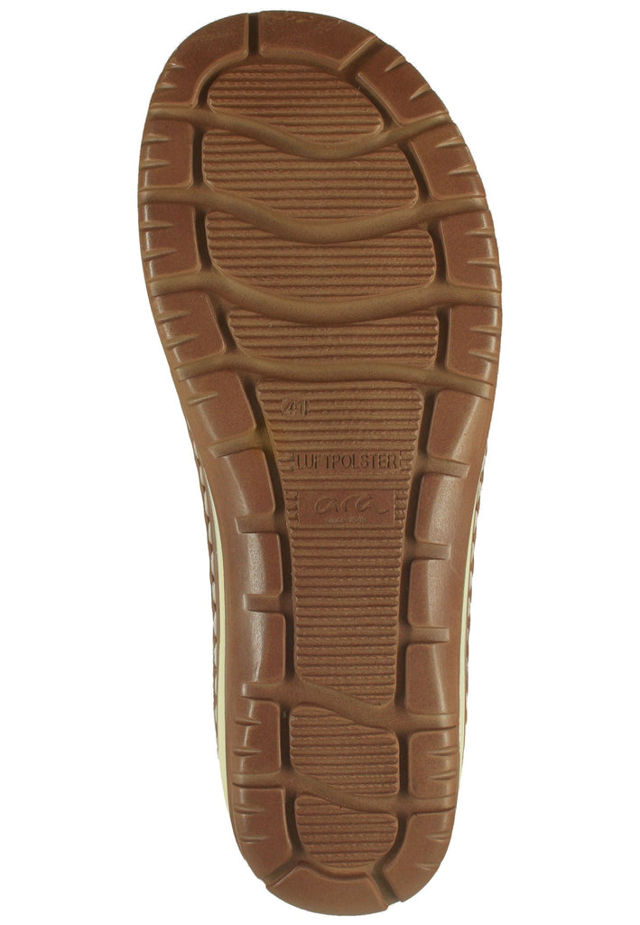 ara Pantoletten Lederimitat Weiß