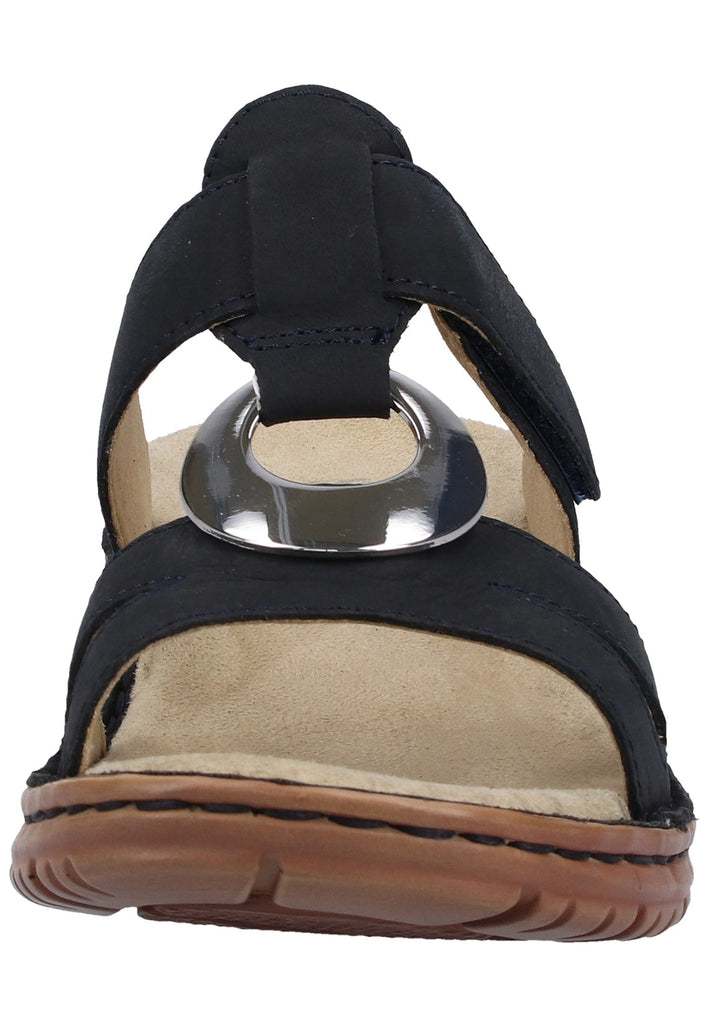 ara Pantoletten Nubukleder Blau