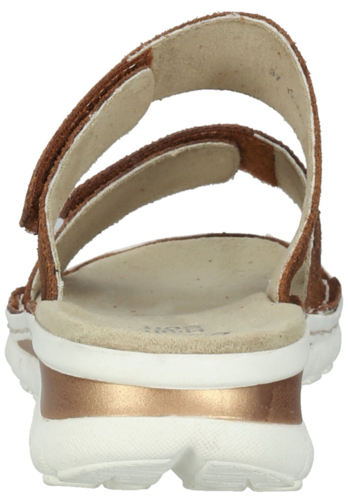 ara Pantoletten Veloursleder Cognac