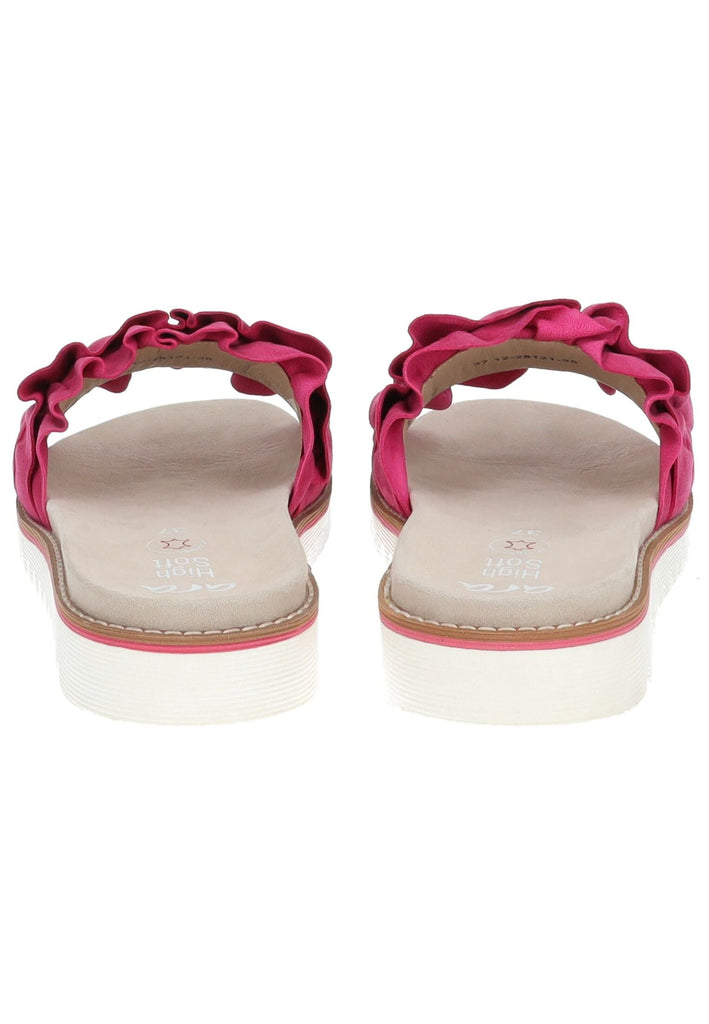 ara Pantoletten Veloursleder Fuchsia