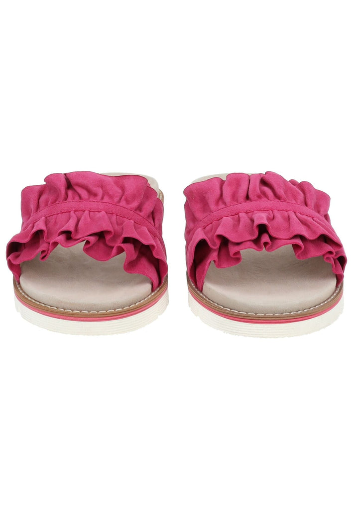 ara Pantoletten Veloursleder Fuchsia