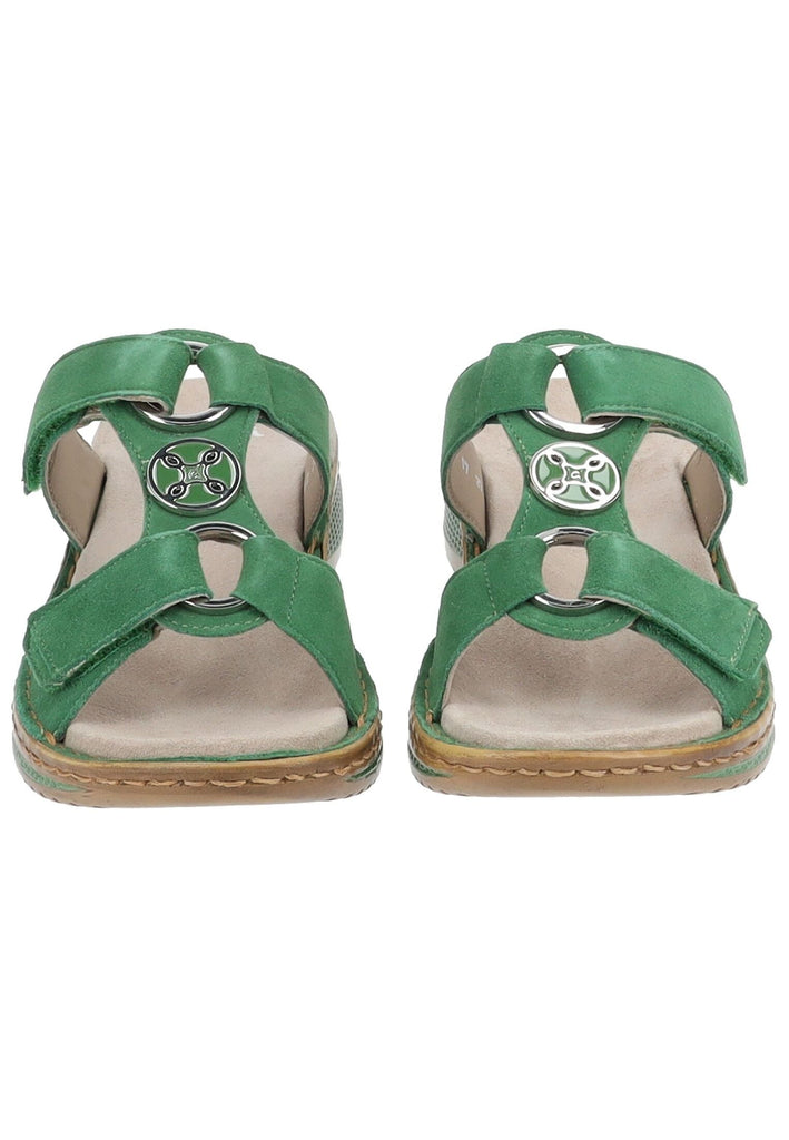 ara Pantoletten Veloursleder Grün