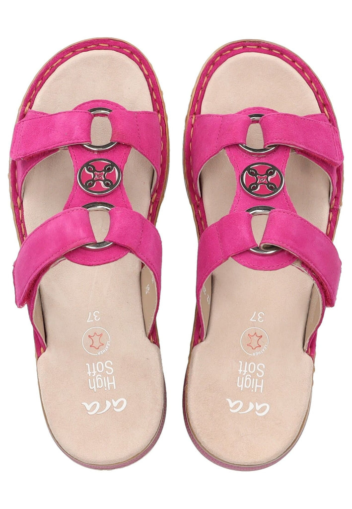 ara Pantoletten Veloursleder Pink