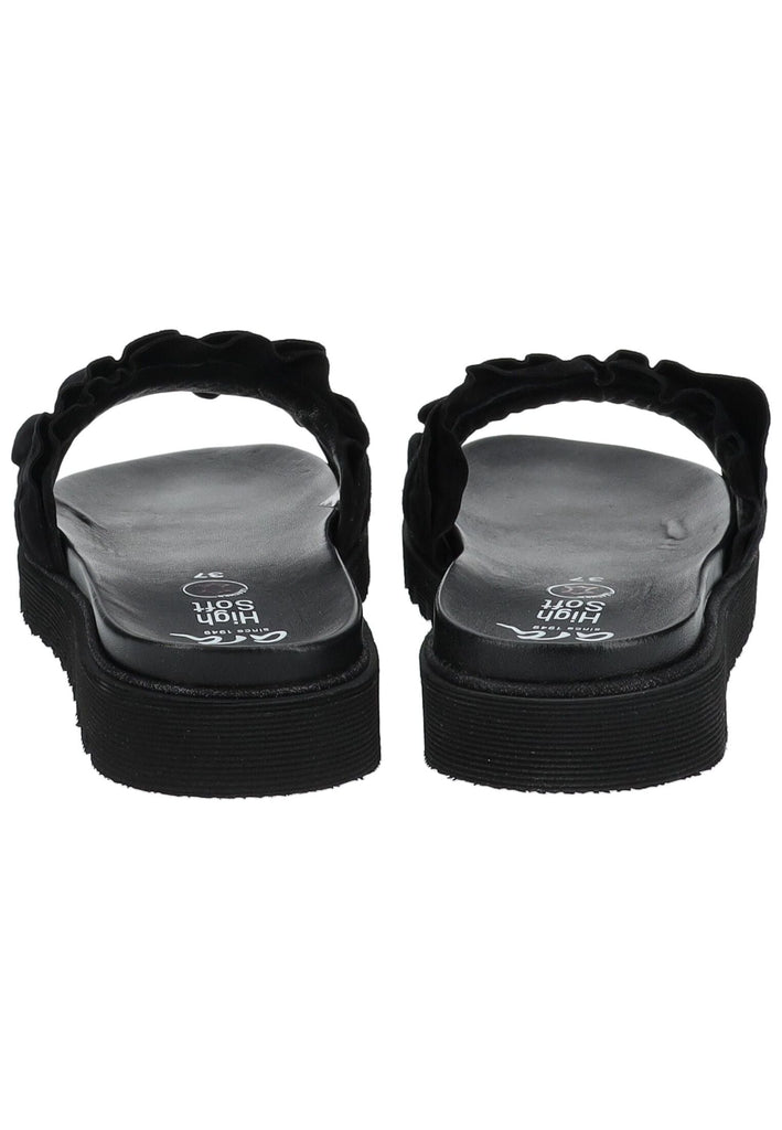 ara Pantoletten Veloursleder Schwarz