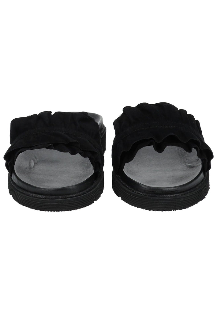 ara Pantoletten Veloursleder Schwarz