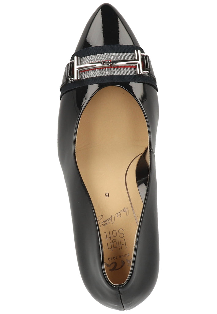 ara Pumps Leder Blau Lack