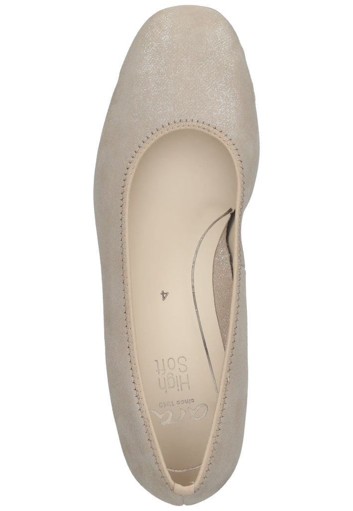 ara Pumps Veloursleder Sand