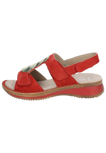 Sandalen ara Sandalen Veloursleder Rot
