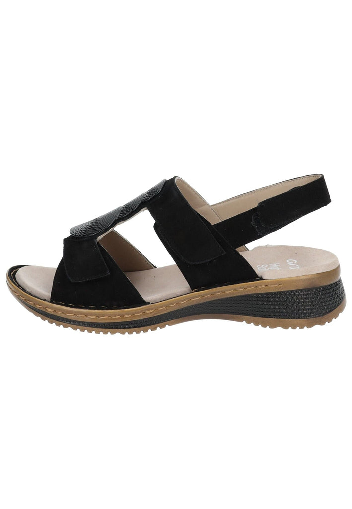 Sandalen ara Sandalen Veloursleder Schwarz