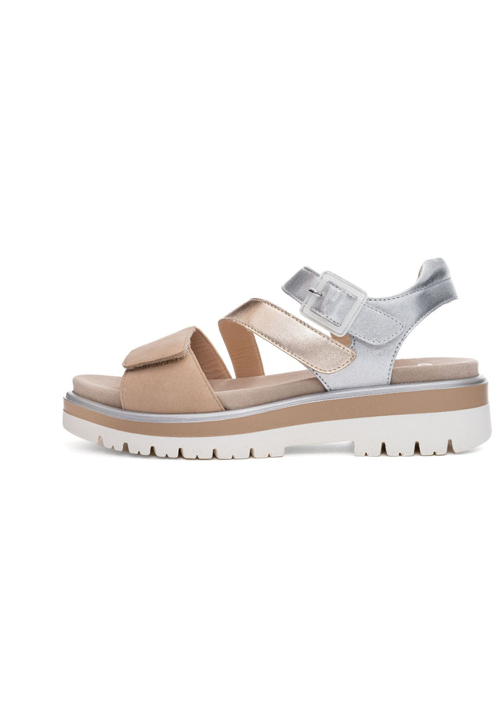 Sandalen ara Sandalen Veloursleder Silber