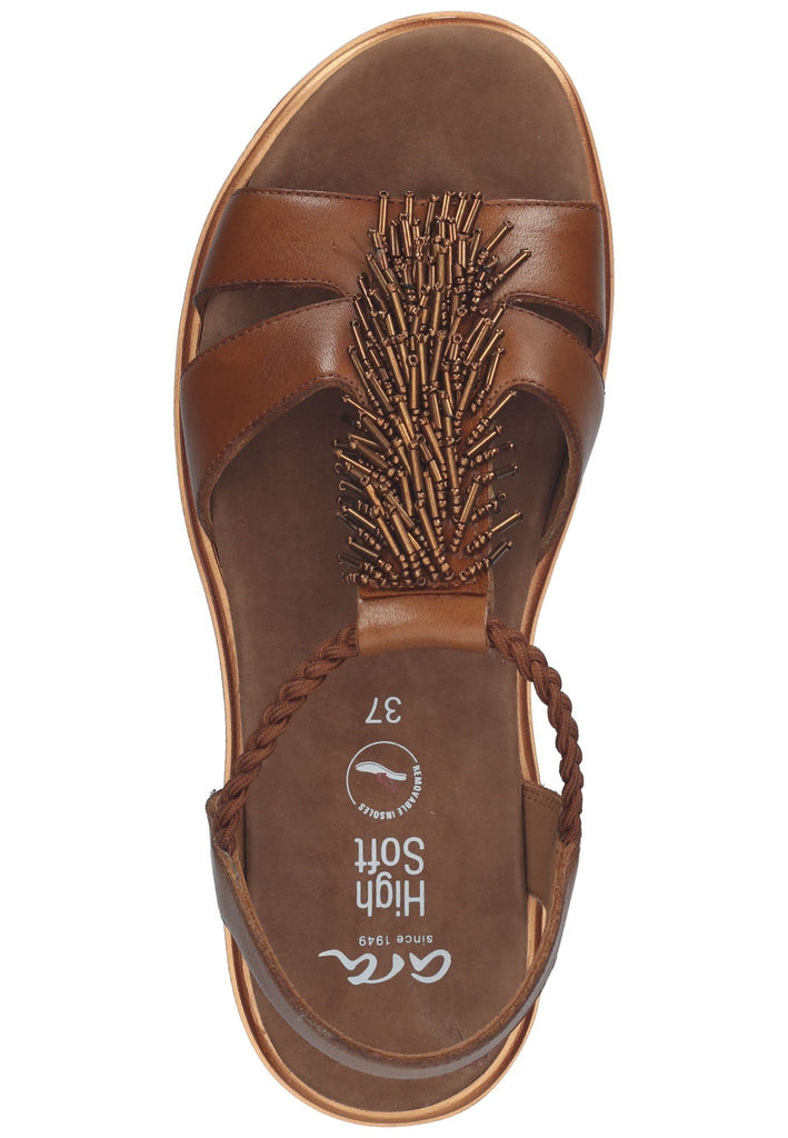 ara Sandalen Glattleder Cognac