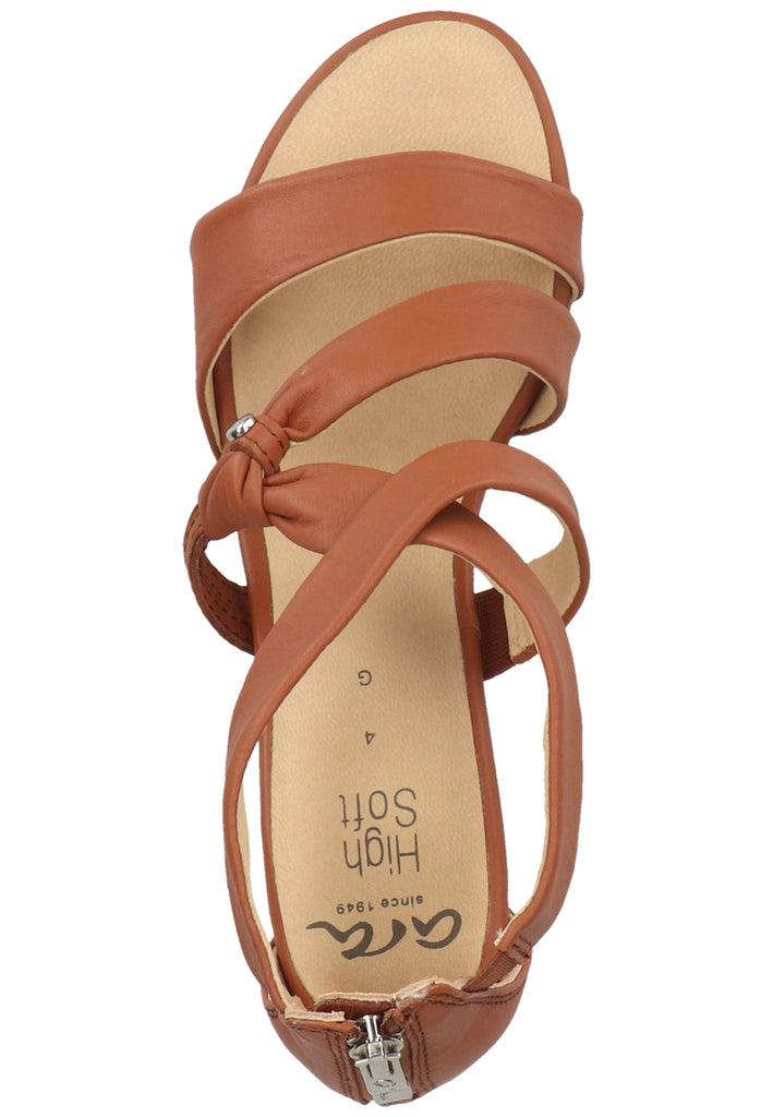 ara Sandalen Glattleder Cognac