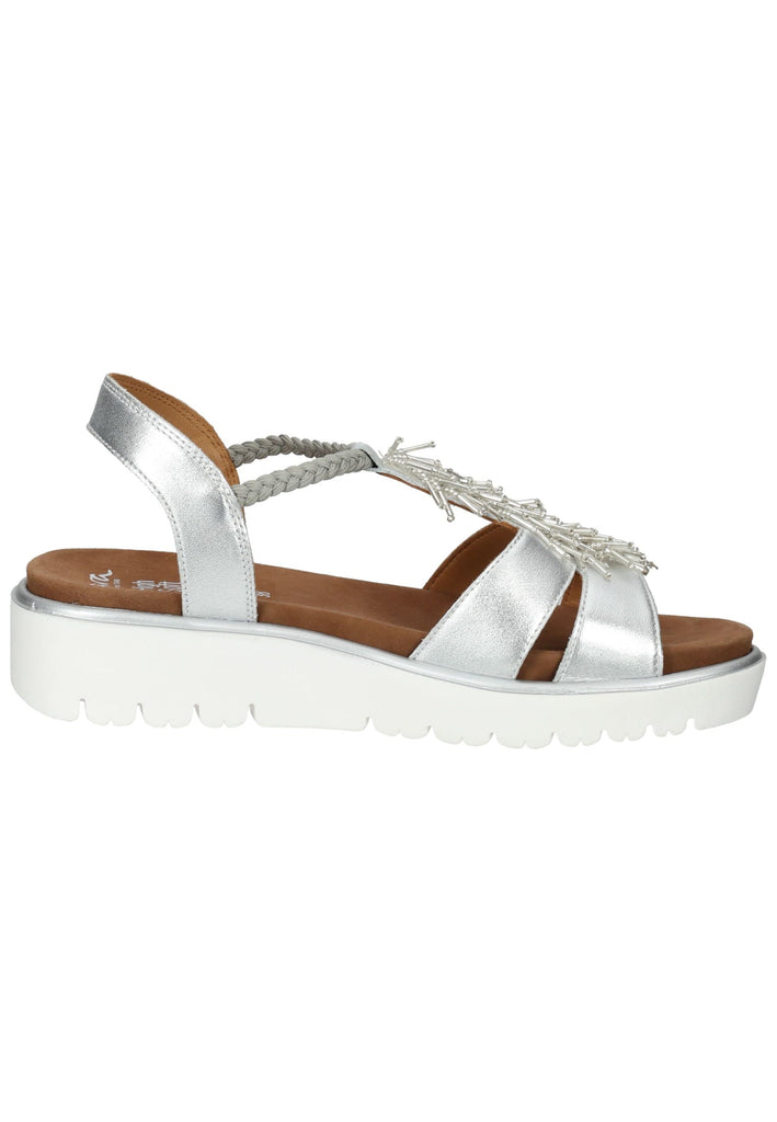 ara Sandalen Glattleder Silber