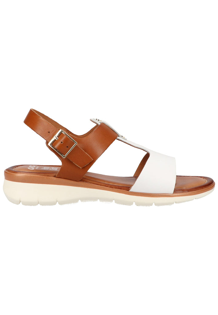 ara Sandalen Glattleder Weiß/Braun