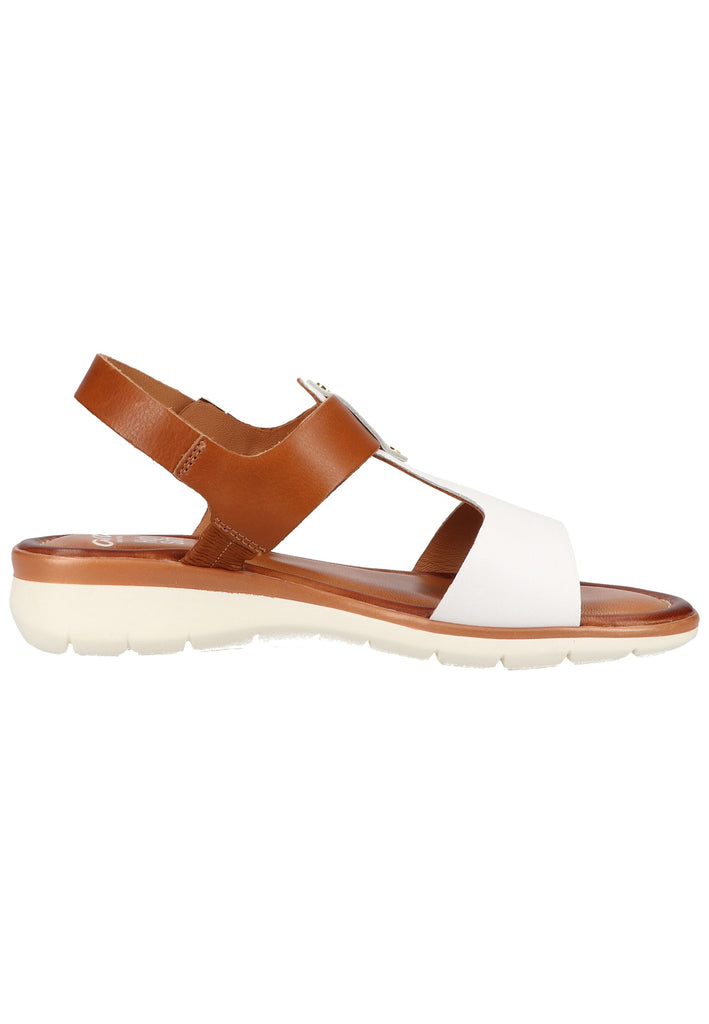 ara Sandalen Glattleder Weiß/Braun