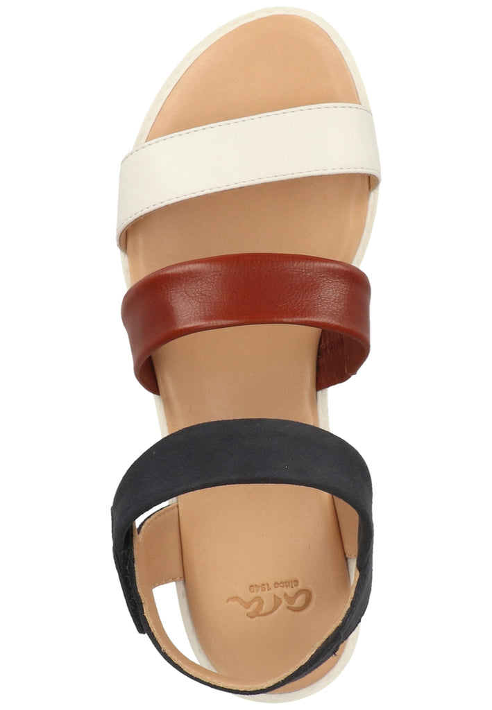 ara Sandalen Glattleder Weiß/Braun