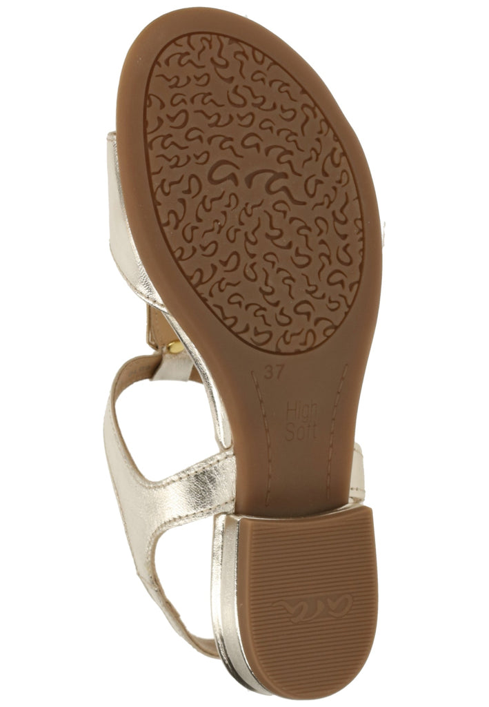 ara Sandalen Glattleder Weiß/Gold