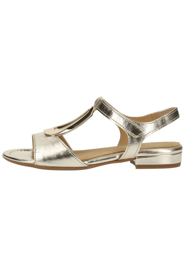 ara Sandalen Glattleder Weiß/Gold