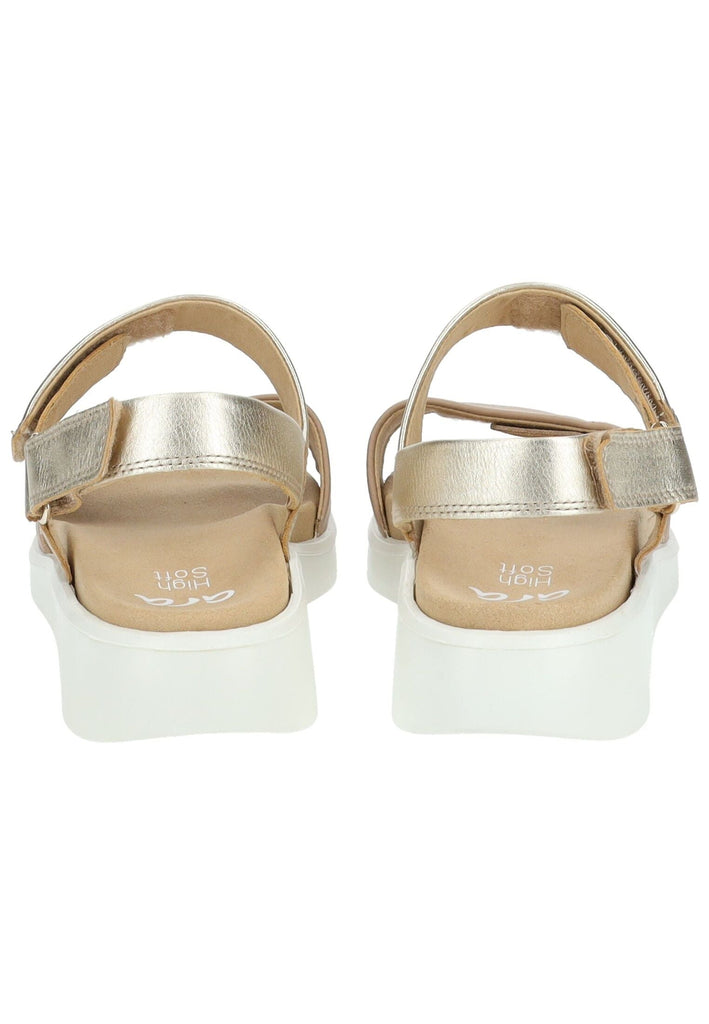 ara Sandalen Leder Beige/Gold