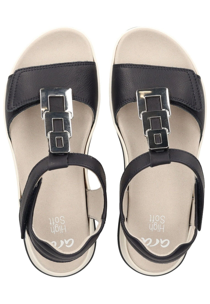 ara Sandalen Leder Blau
