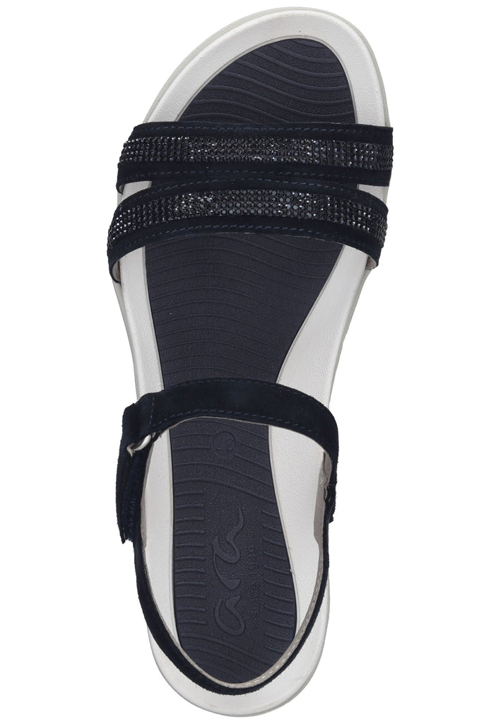 ara Sandalen Leder Blau