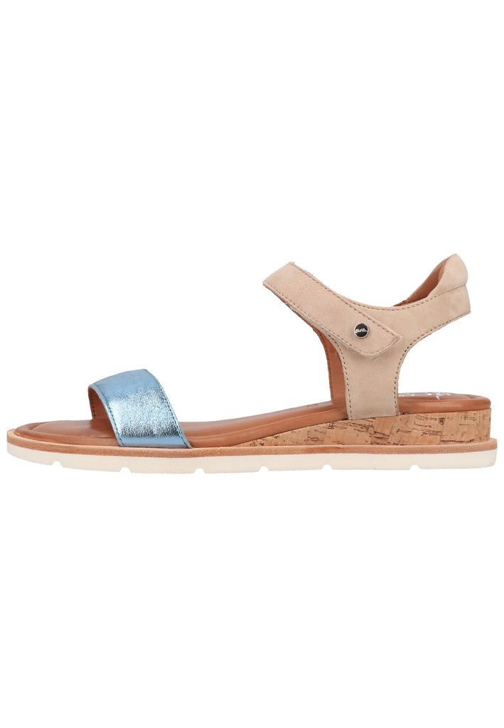 ara Sandalen Leder Blau/Beige