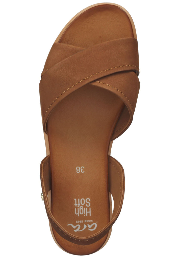 ara Sandalen Leder Cognac