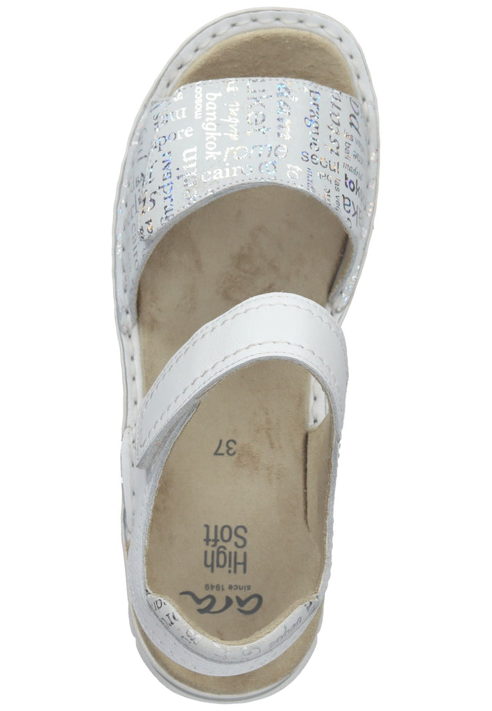 ara Sandalen Leder Grau/Weiß