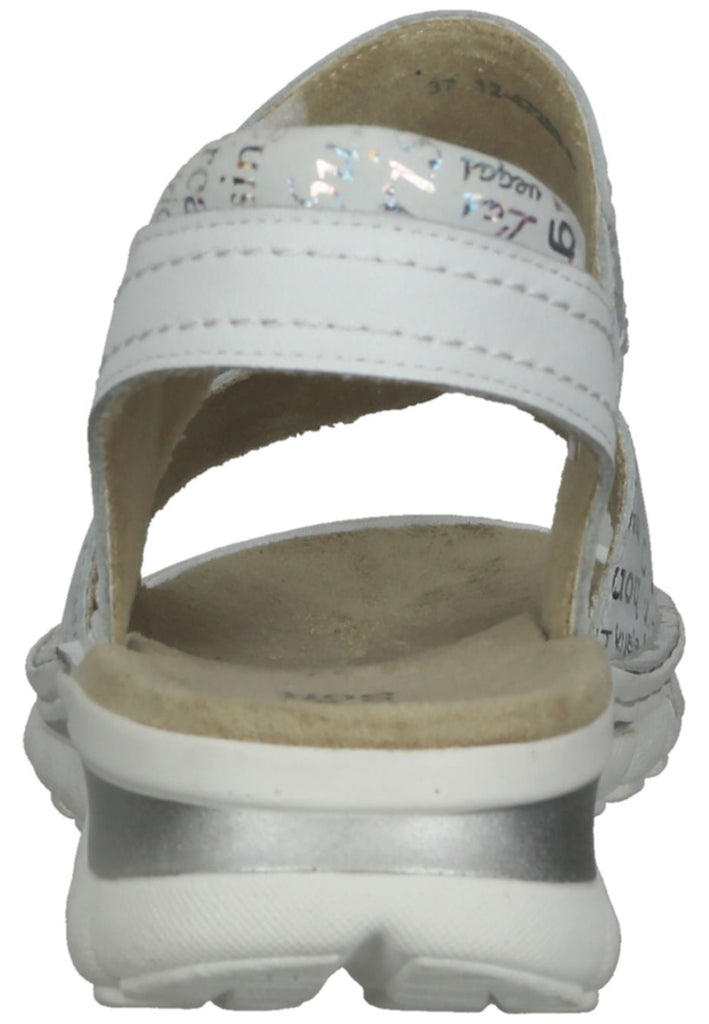 ara Sandalen Leder Grau/Weiß