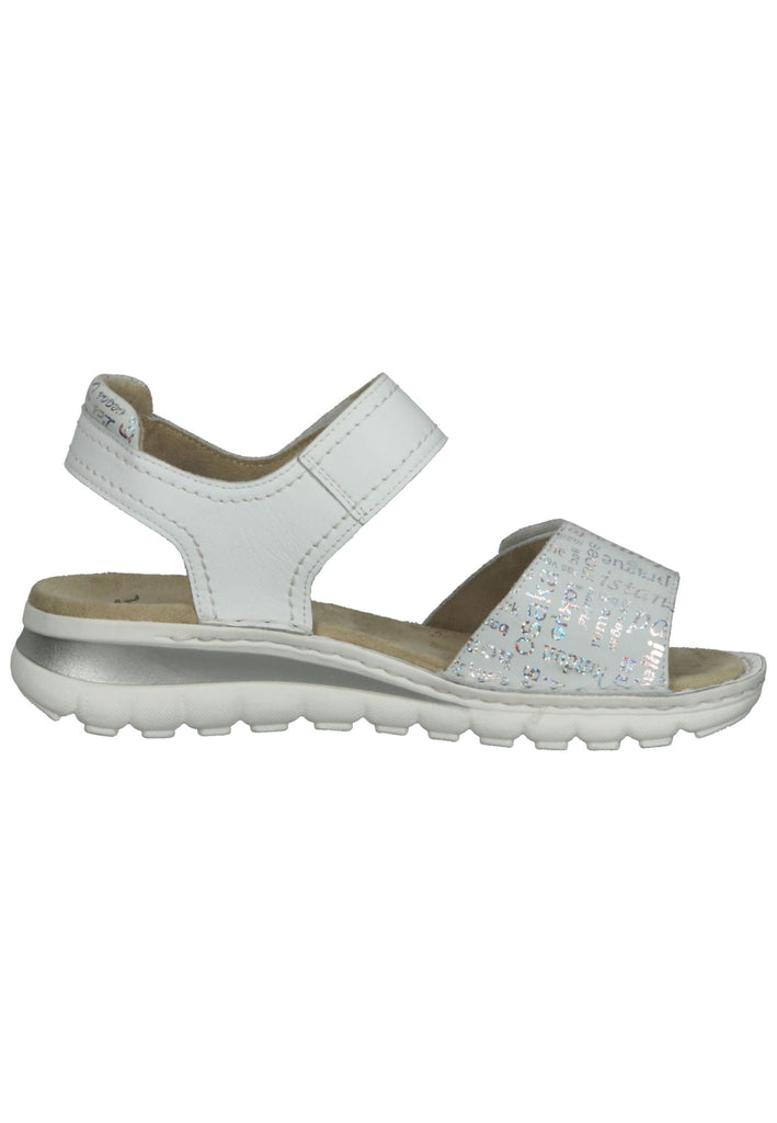 ara Sandalen Leder Grau/Weiß
