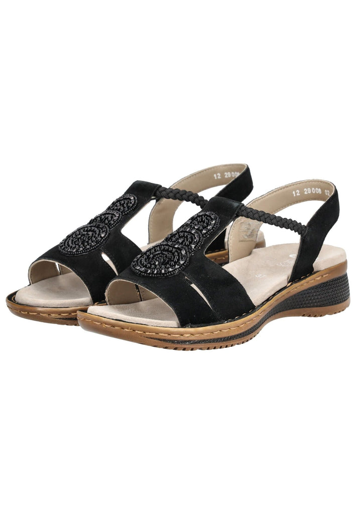 ara Sandalen Leder Schwarz