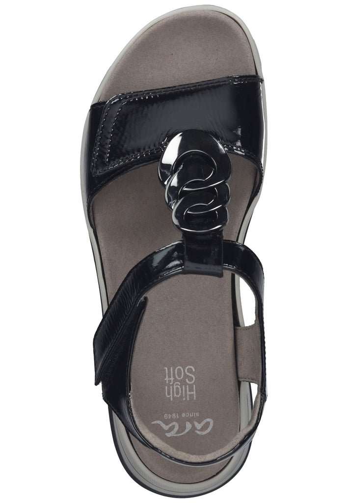 ara Sandalen Leder Schwarz