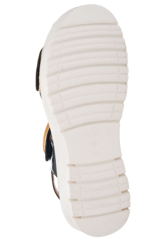 ara Sandalen Leder Schwarz/Braun