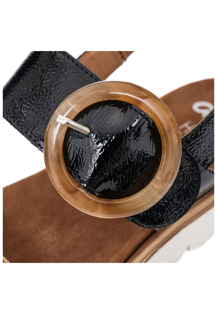 ara Sandalen Leder Schwarz/Braun