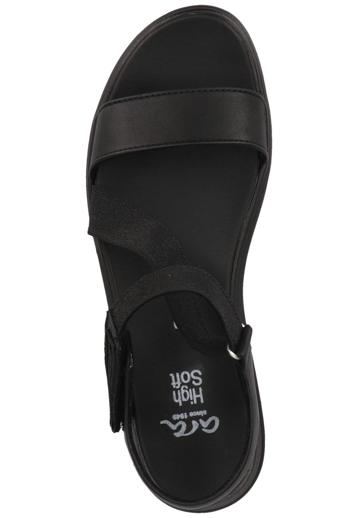 ara Sandalen Leder/Textil Schwarz
