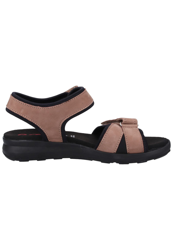 ara Sandalen Nubukleder Taupe