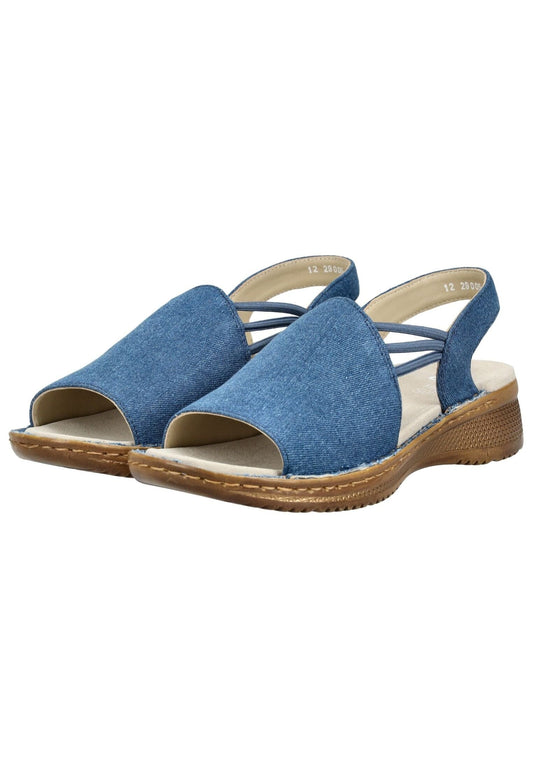 ara Sandalen Textil Blau
