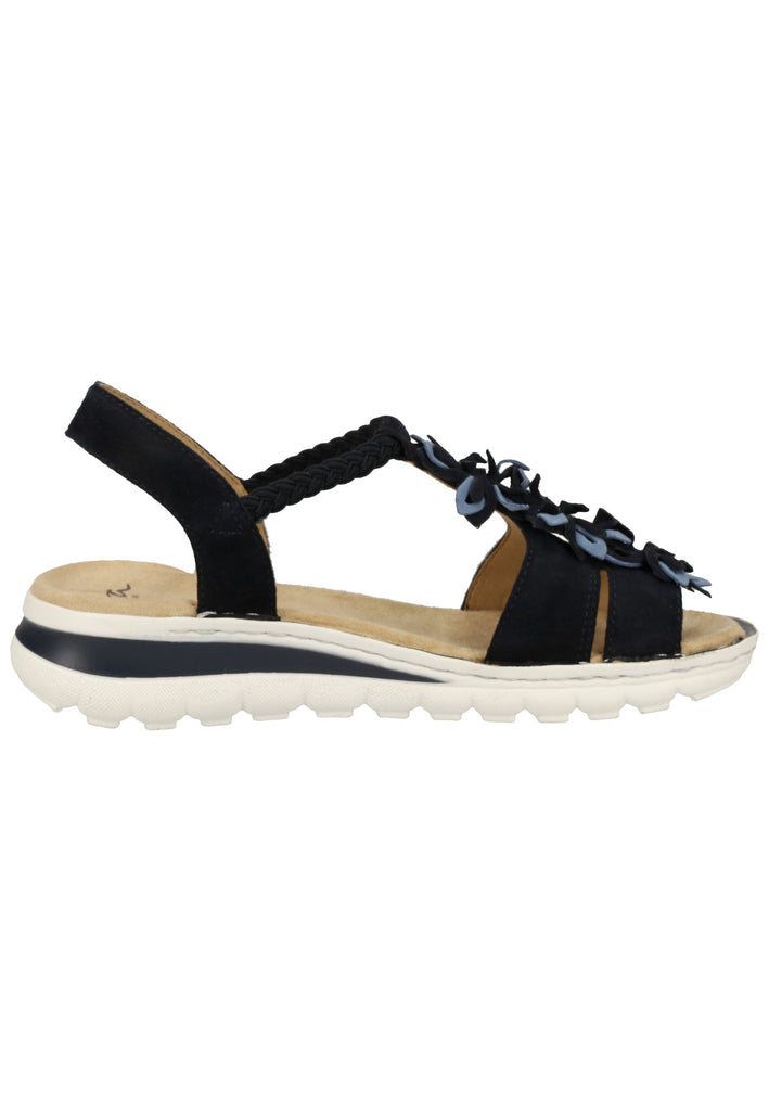 ara Sandalen Veloursleder Blau
