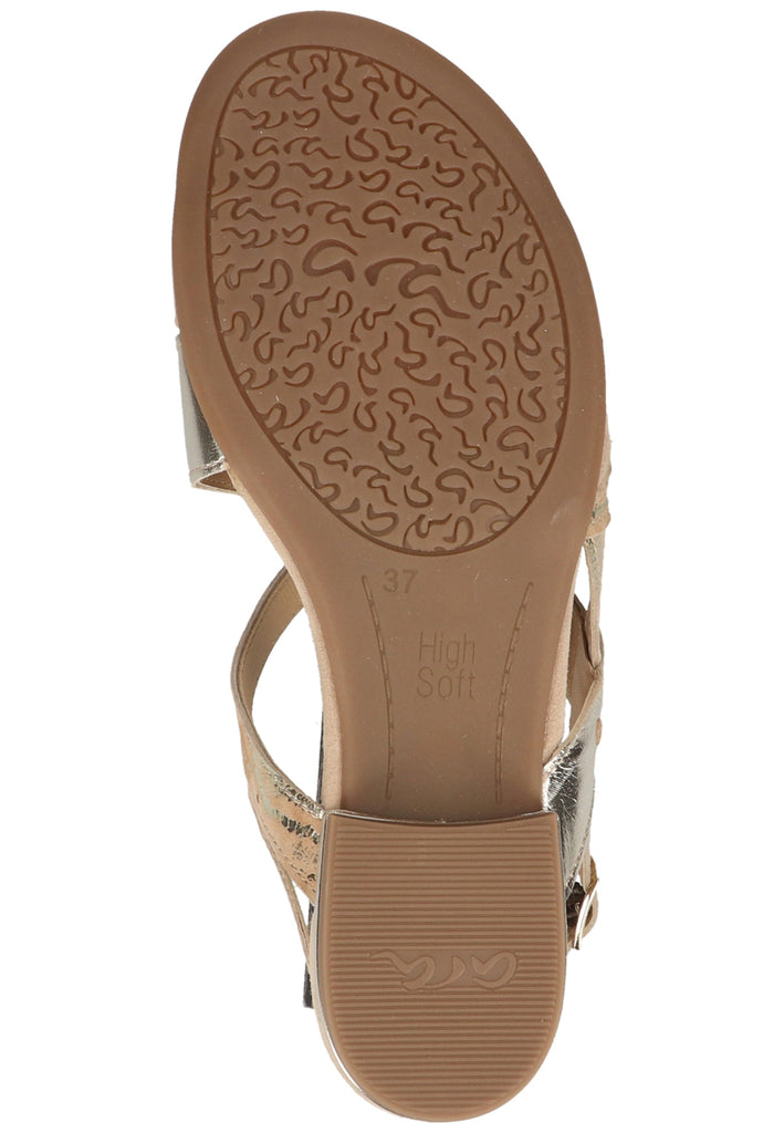 ara Sandalen Veloursleder Camel