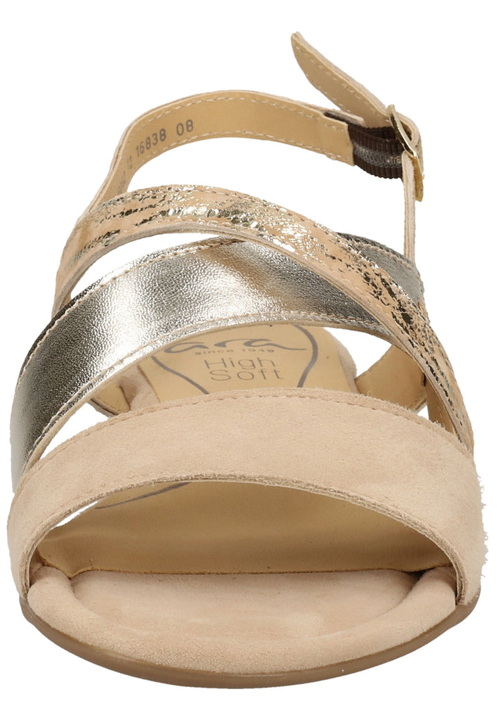 ara Sandalen Veloursleder Camel
