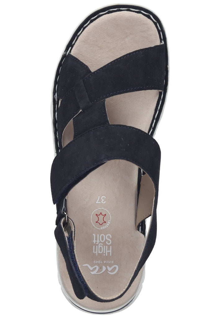 ara Sandalen Veloursleder Dunkelblau