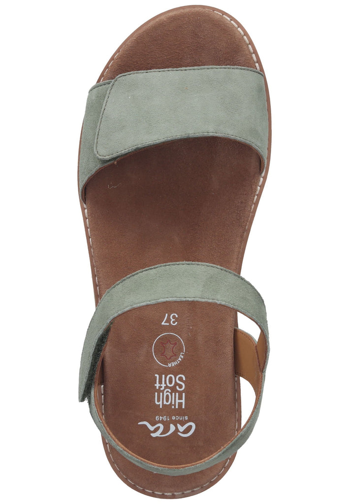 ara Sandalen Veloursleder Dunkelgrün