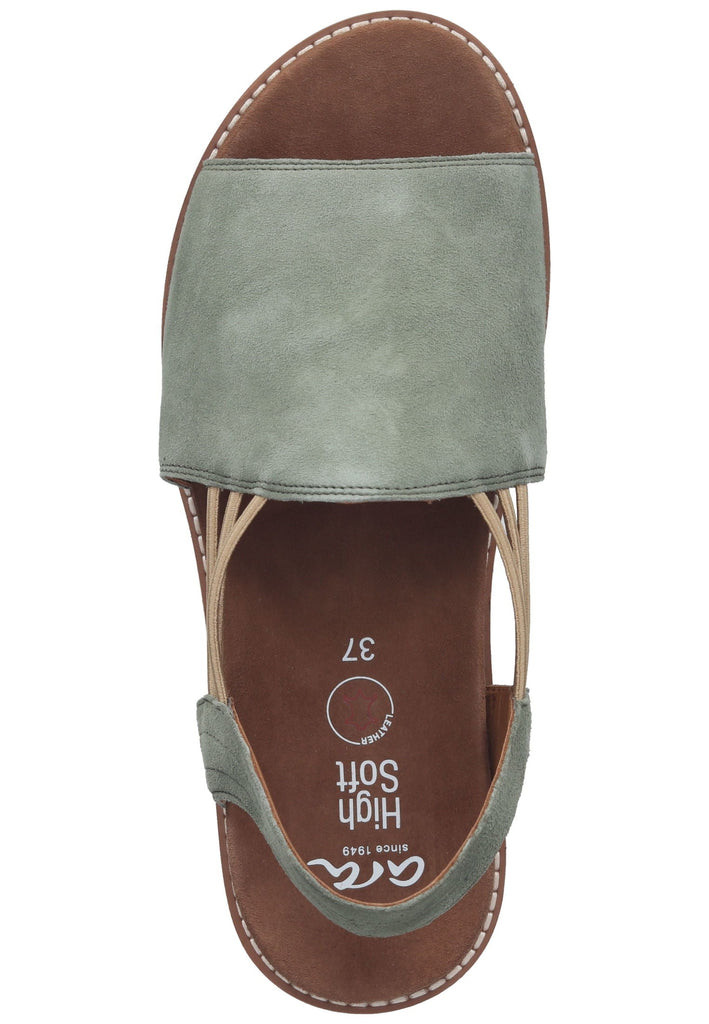 ara Sandalen Veloursleder Dunkelgrün