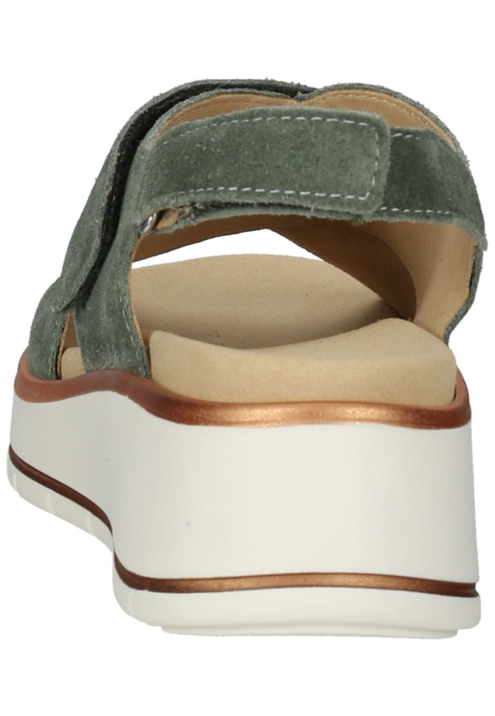 ara Sandalen Veloursleder Dunkelgrün