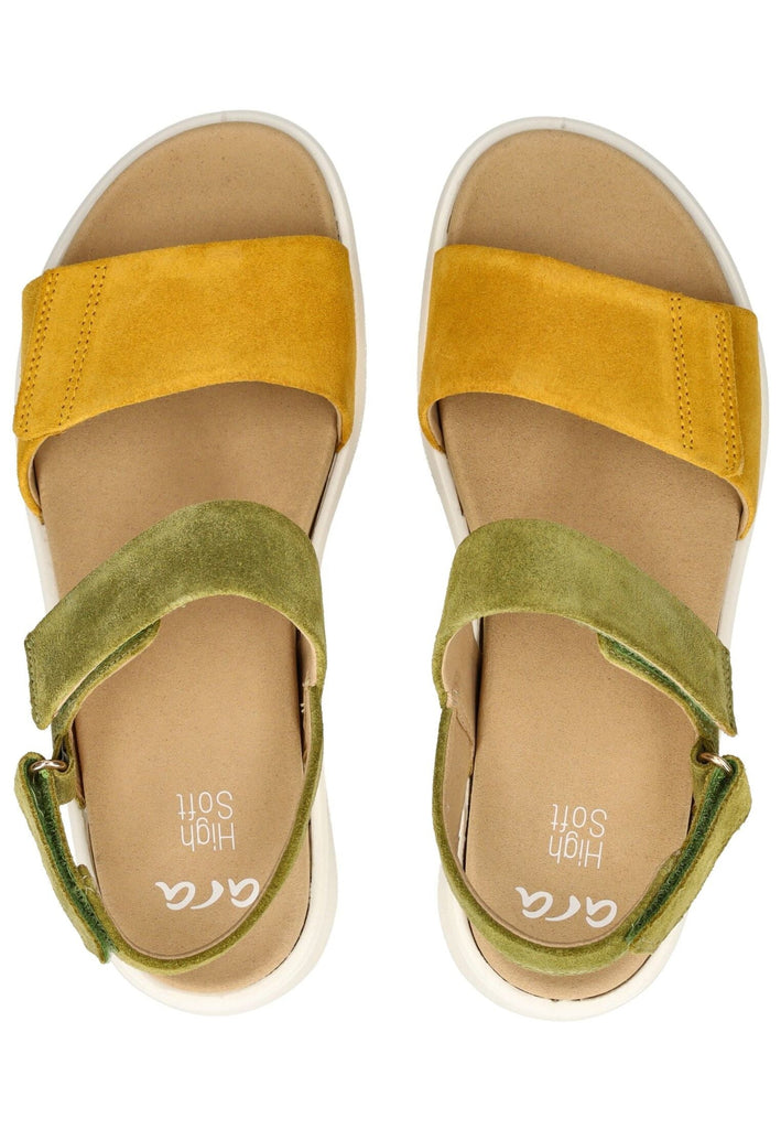 ara Sandalen Veloursleder Grün