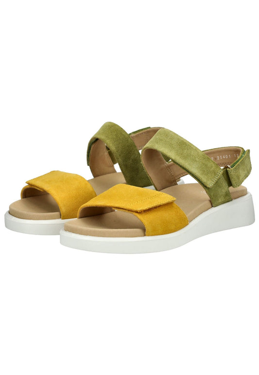 ara Sandalen Veloursleder Grün