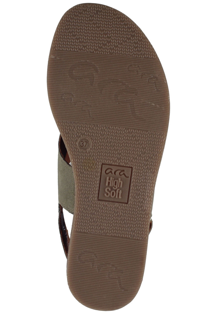 ara Sandalen Veloursleder Hellgrün